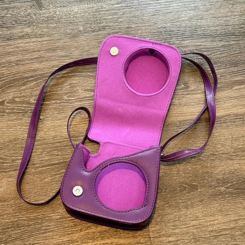 Fujifilm Instax Mini Camera Case Purple Crossbody - Picture 2 of 3